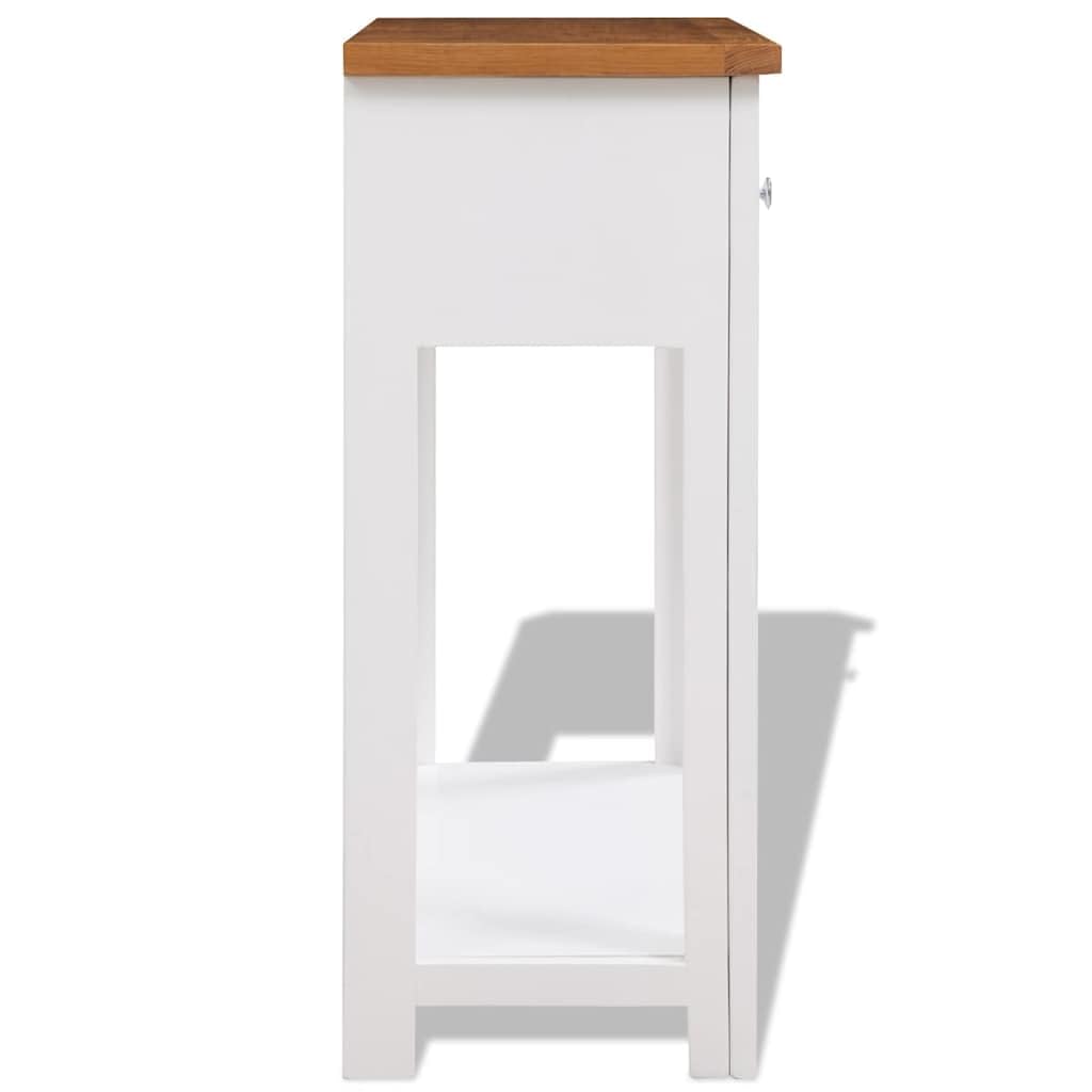 Solid Oak Wood Console Table Y327008