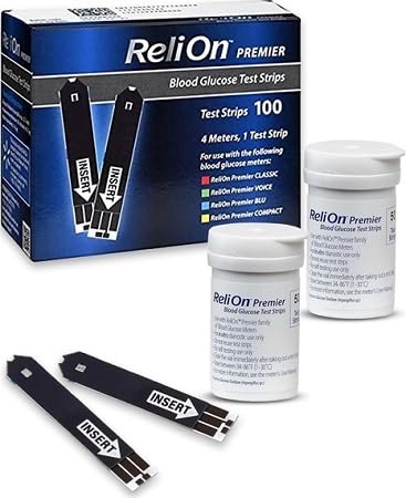 Blood Glucose Test Strips 100 Count A5186