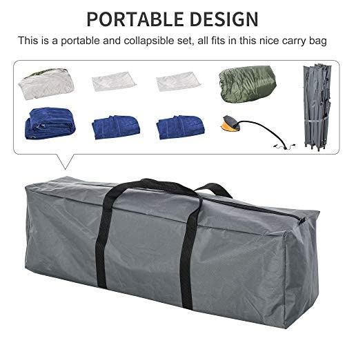 Folding Camping Cot with Pillows C15611