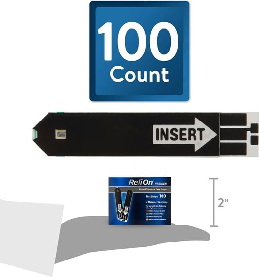 Blood Glucose Test Strips 100 Count A5186