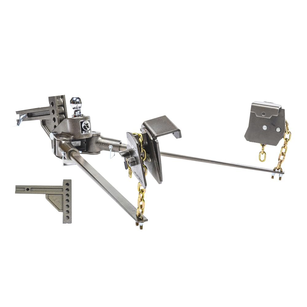 Weight Distributing Hitch with 7 Hole Shank, 1000lbs Tongue, 10000lbs Towing, 2″ Receiver P47539