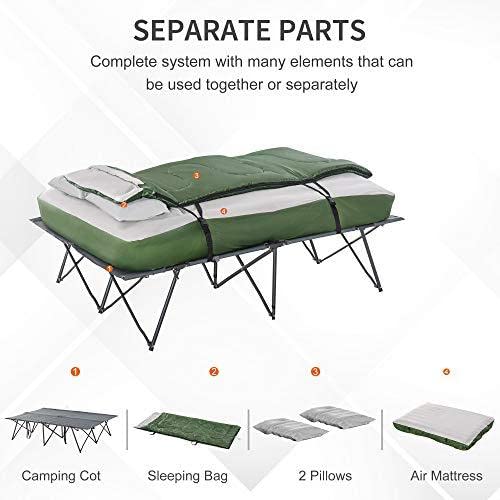 Folding Camping Cot with Pillows C15611