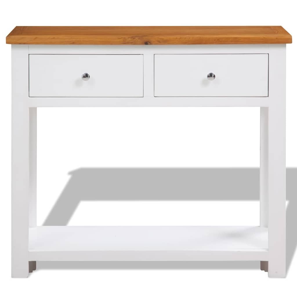 Solid Oak Wood Console Table Y327008