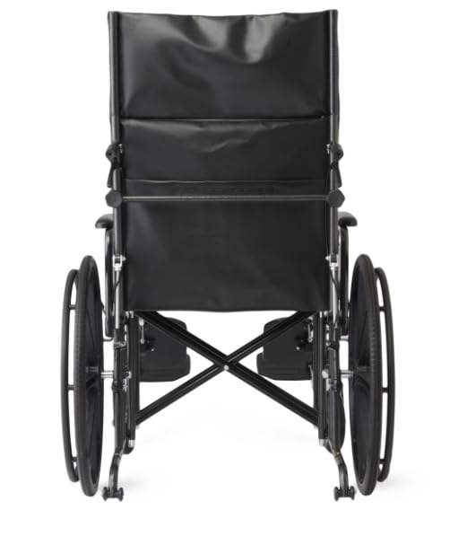 24 Inch Reclining Wheelchair with Elevating Leg Rests Q5606