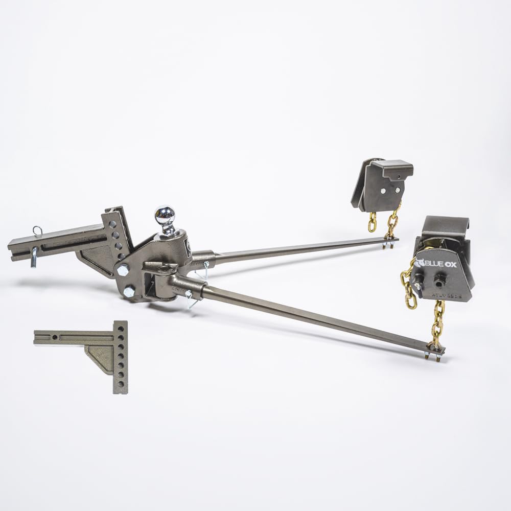Weight Distributing Hitch with 7 Hole Shank, 1000lbs Tongue, 10000lbs Towing, 2″ Receiver P47539