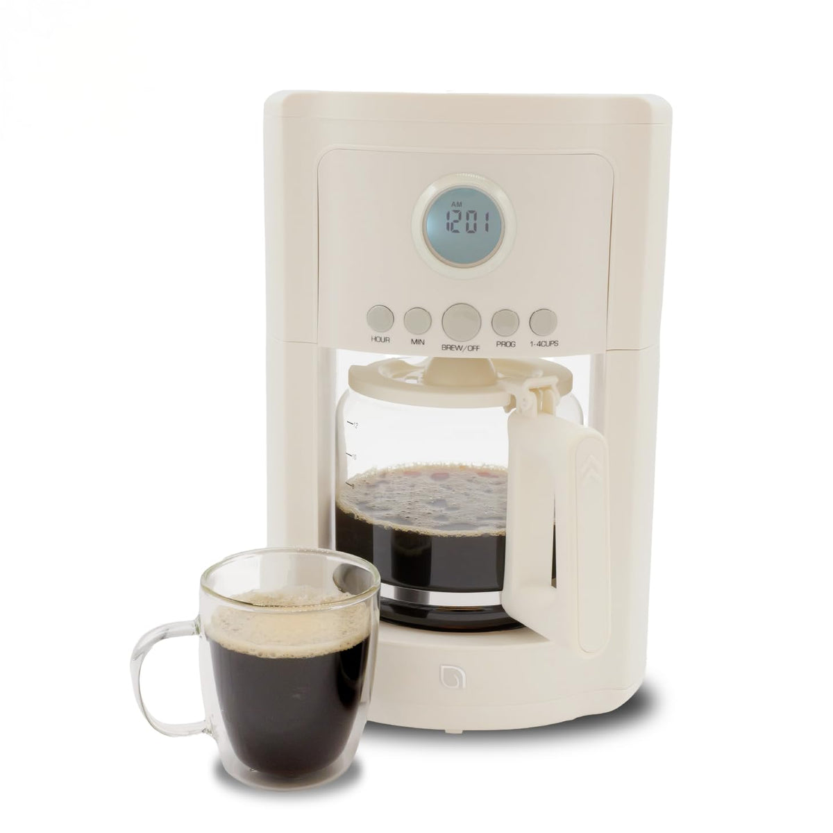 12 Cup Programmable Drip Coffee Maker with Glass Pot C758653