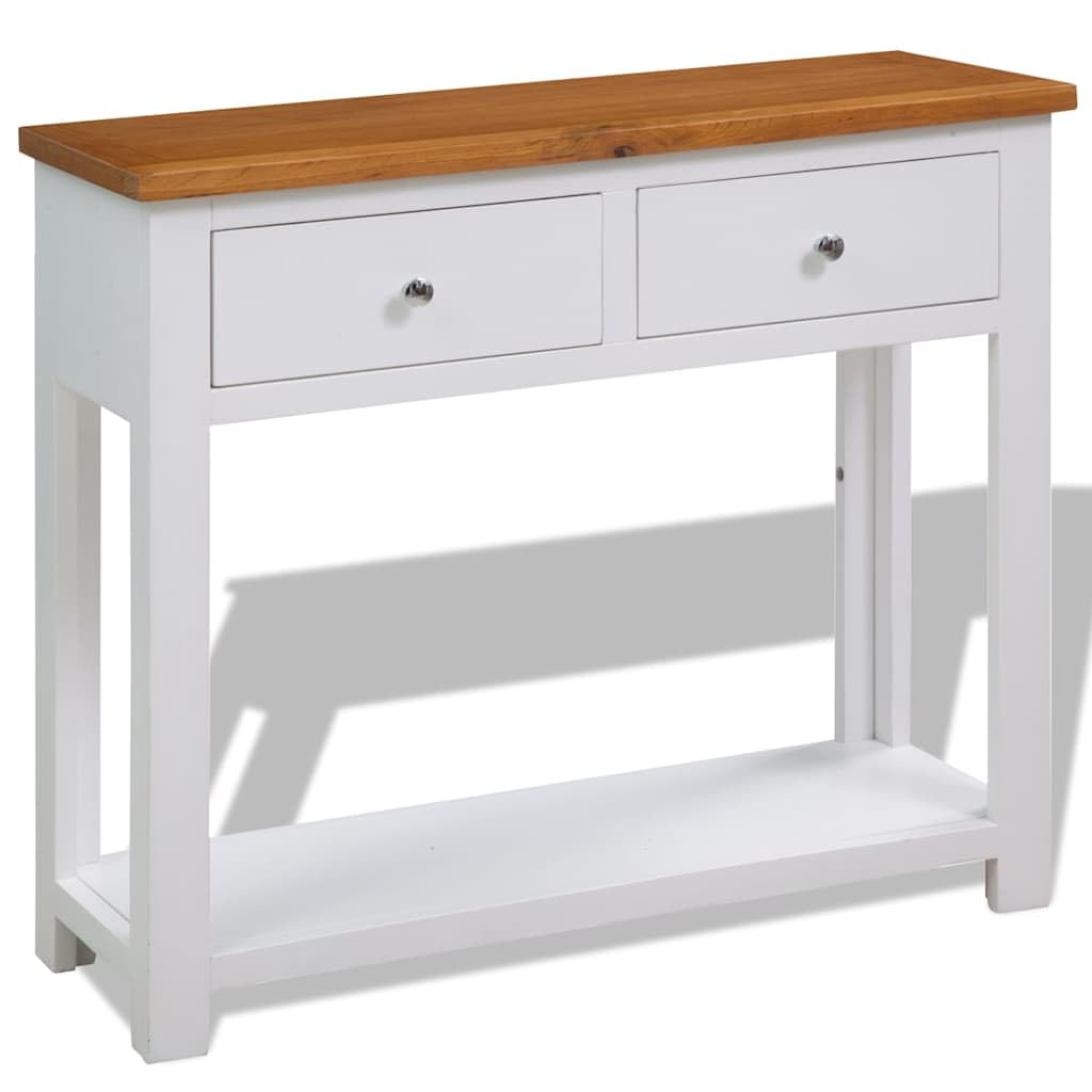 Solid Oak Wood Console Table Y327008