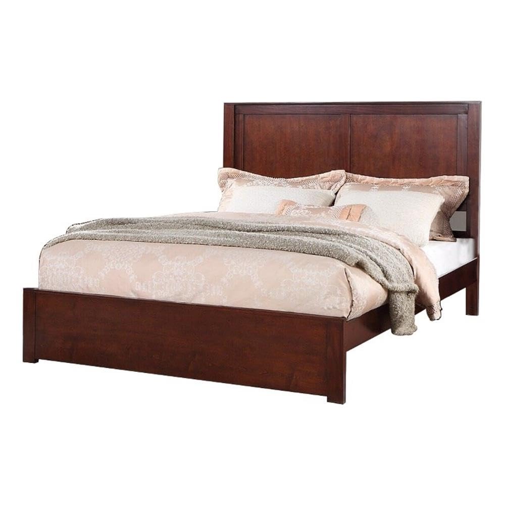 California King Solid Wood Platform Bed with Underbed Storage E5887