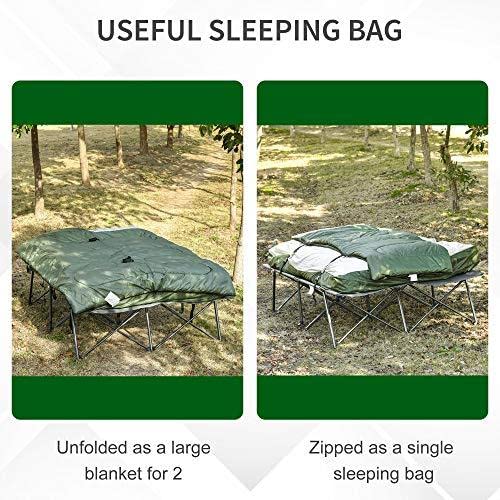 Folding Camping Cot with Pillows C15611
