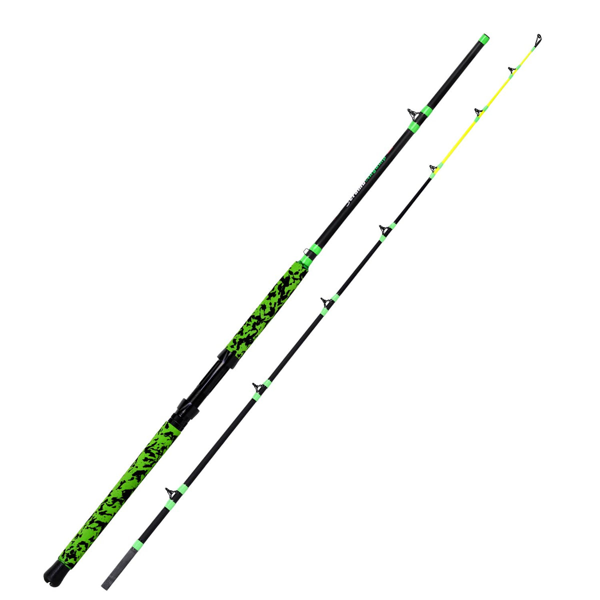 Green Catfish Fishing Rod 2 Piece E442285
