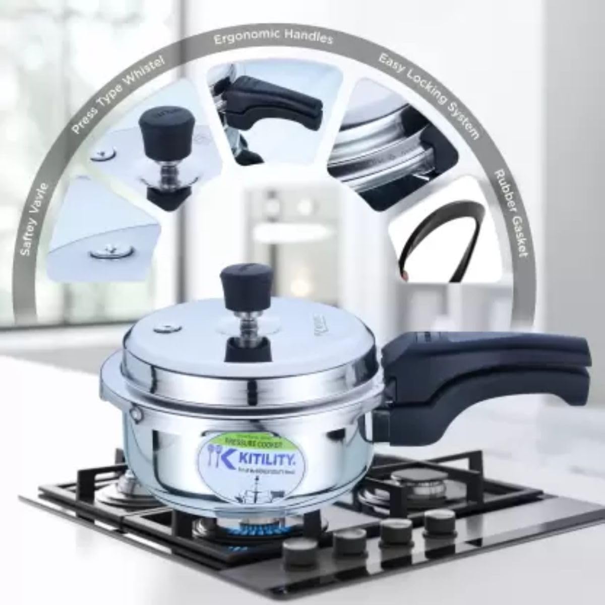 3.5 Quart Stainless Steel Pressure Cooker G615