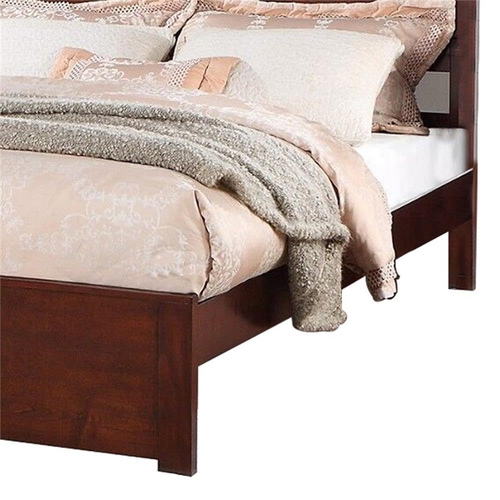 California King Solid Wood Platform Bed with Underbed Storage E5887