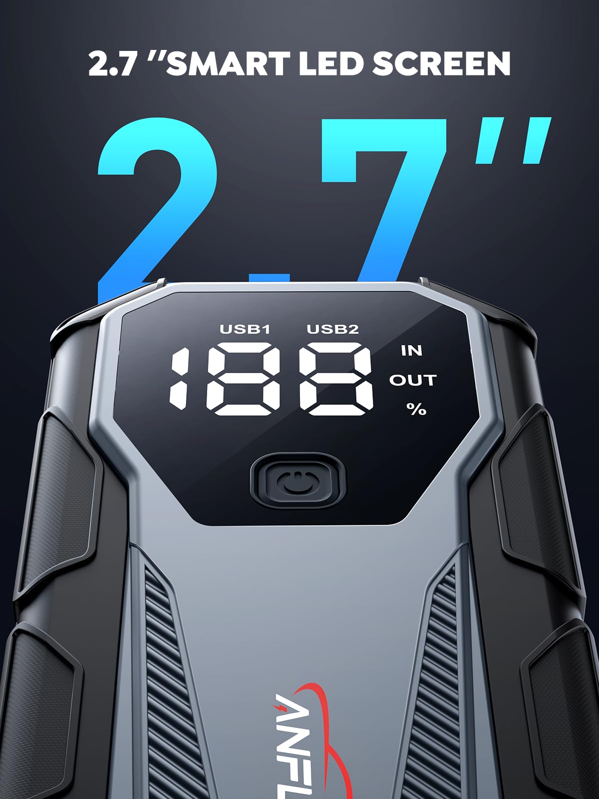6000A 12V Portable Jump Starter with LED Display S35715