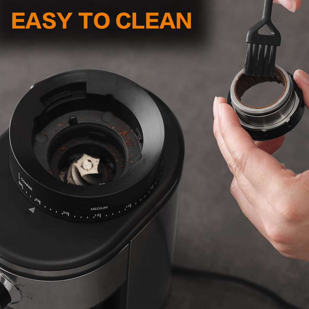 Electric Conical Burr Coffee Grinder with 30 Adjustable Grind Settings F874790