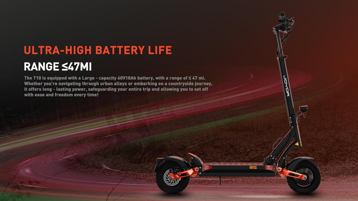 3000W Dual Motor 10" Tires Folding Electric Scooter Q700913