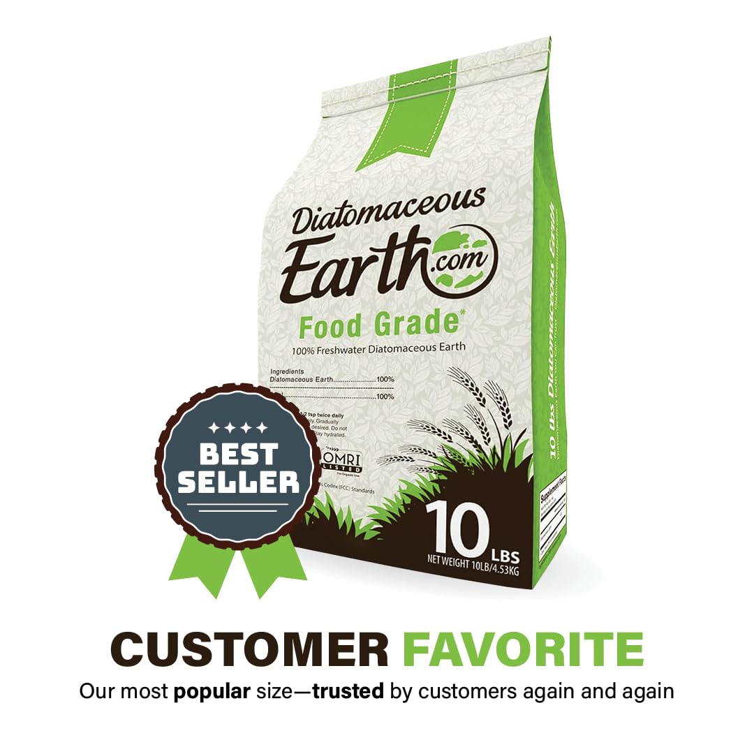 Food Grade Diatomaceous Earth 10lb Organic Powder K990881