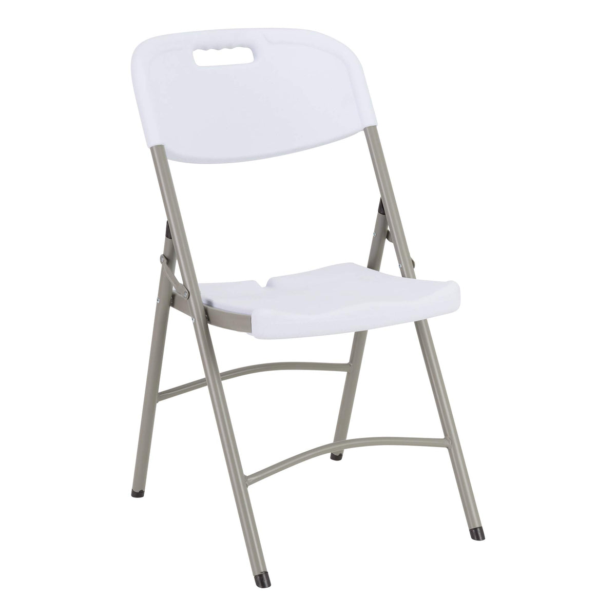 White Plastic Folding Chairs Set of 4 T995