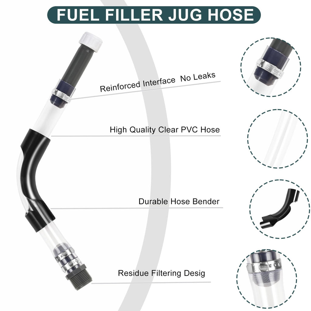 Gas Cans Fuel Jug Hose Kit 3 Pack F735