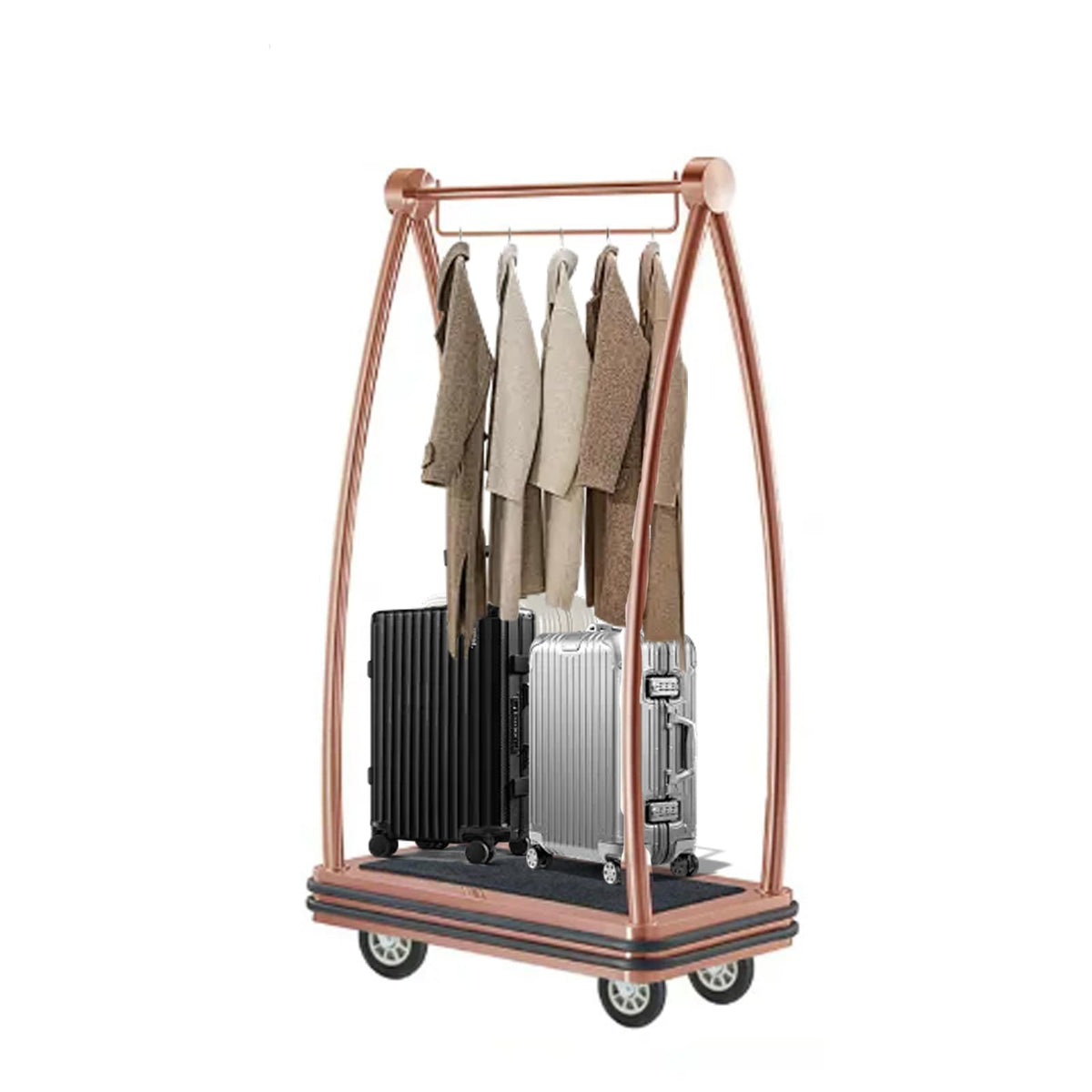 Heavy Duty Luggage Cart with Stainless Steel Frame K44372