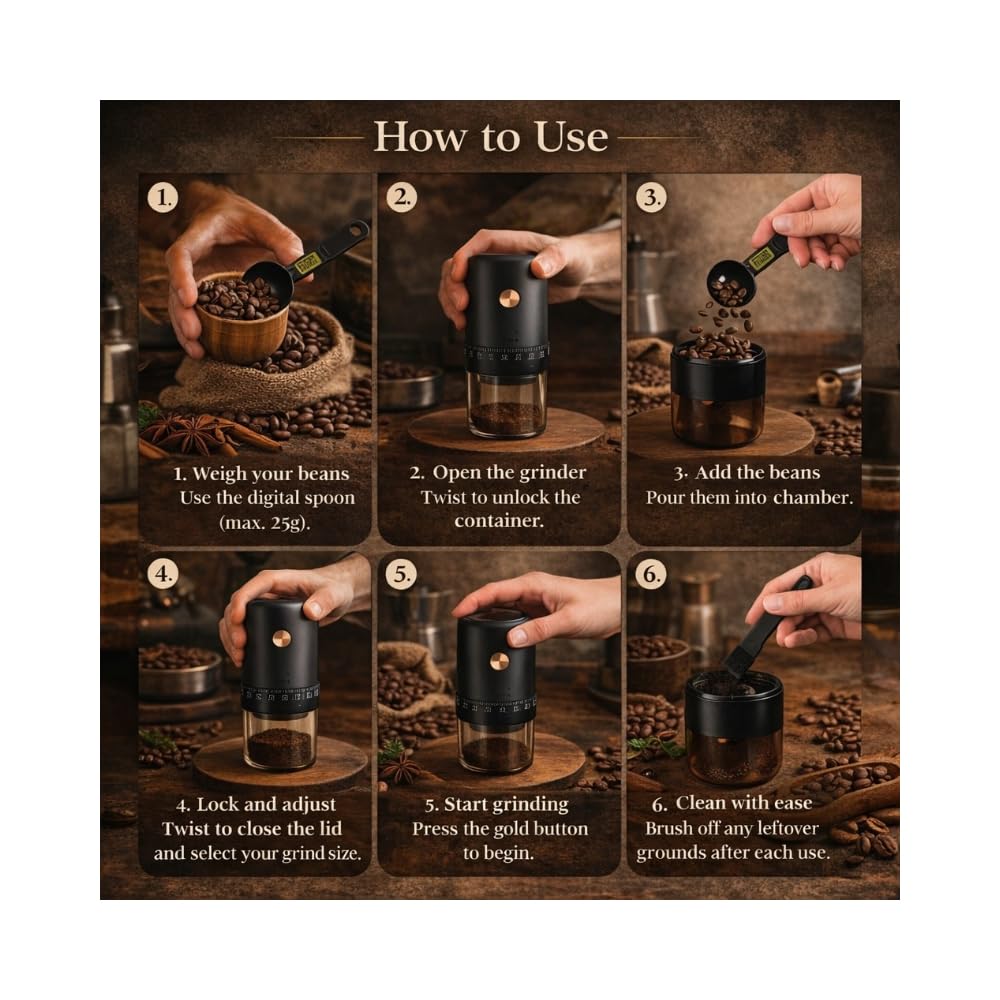 Electric Burr Coffee Grinder with 40 Grind Settings Q108