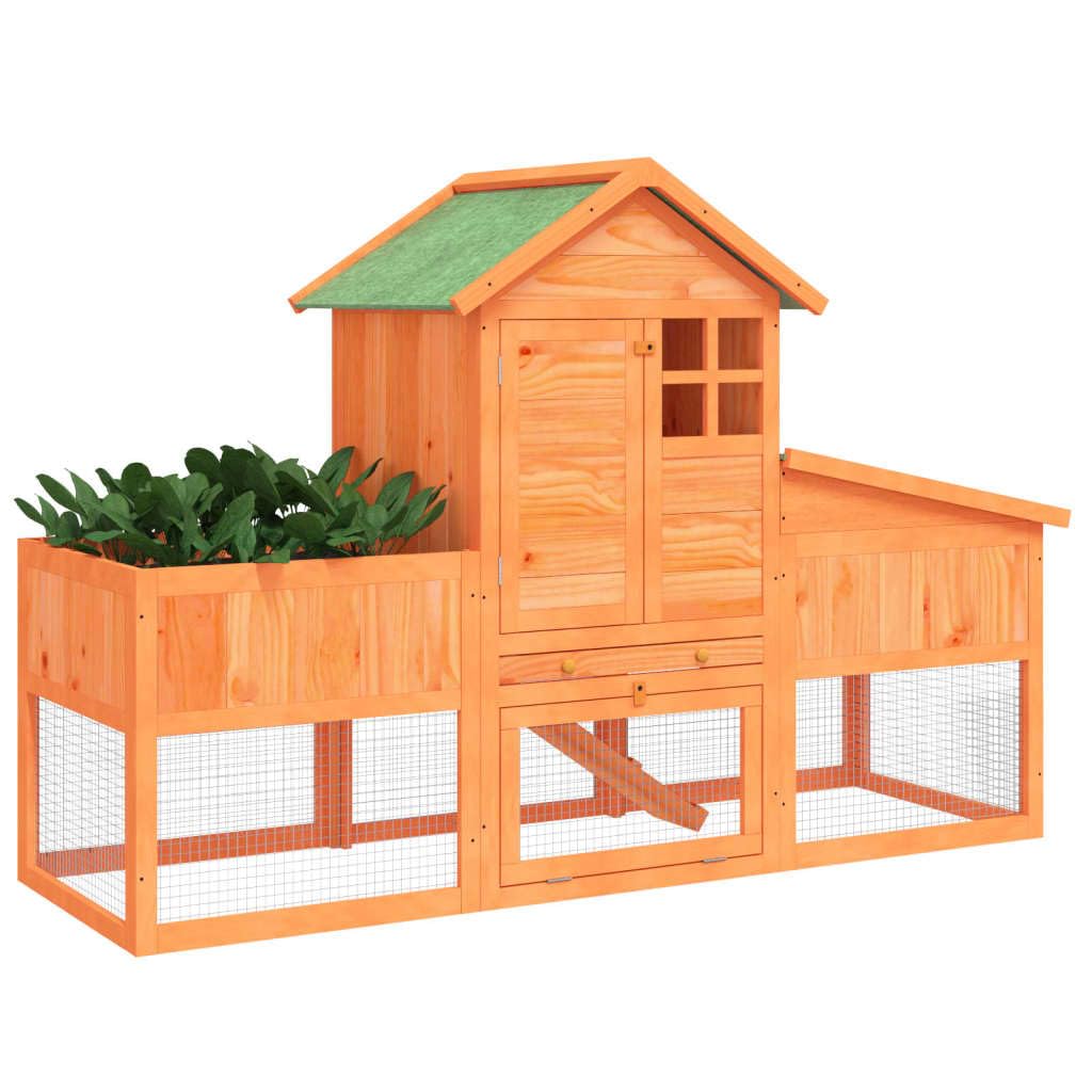 2-Tier Wooden Rabbit Hutch D1584