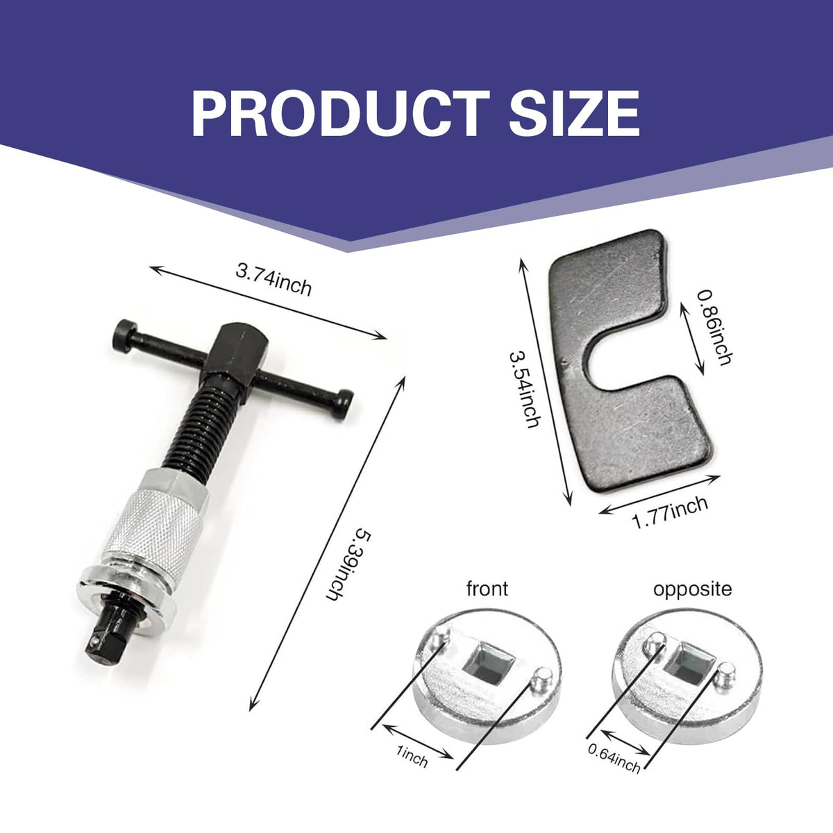 Brake Pad Replacement Tool Kit with 2 Adapters C104657