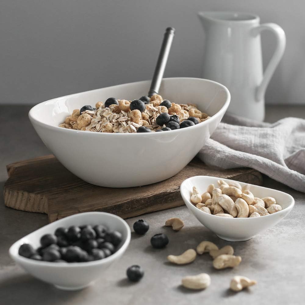 9.25" Oval Serving Bowls Set of 4 S688