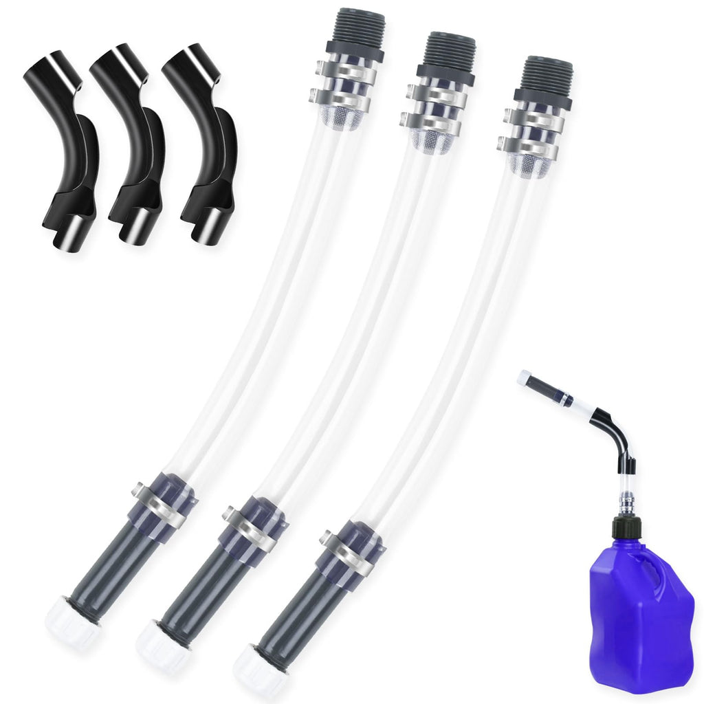 Gas Cans Fuel Jug Hose Kit 3 Pack F735