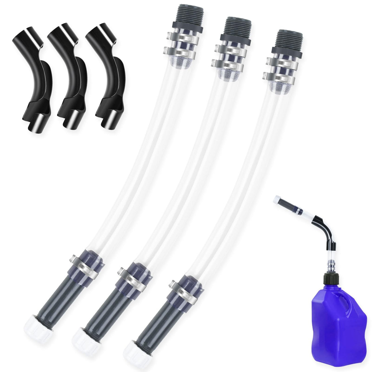 Gas Cans Fuel Jug Hose Kit 3 Pack F735