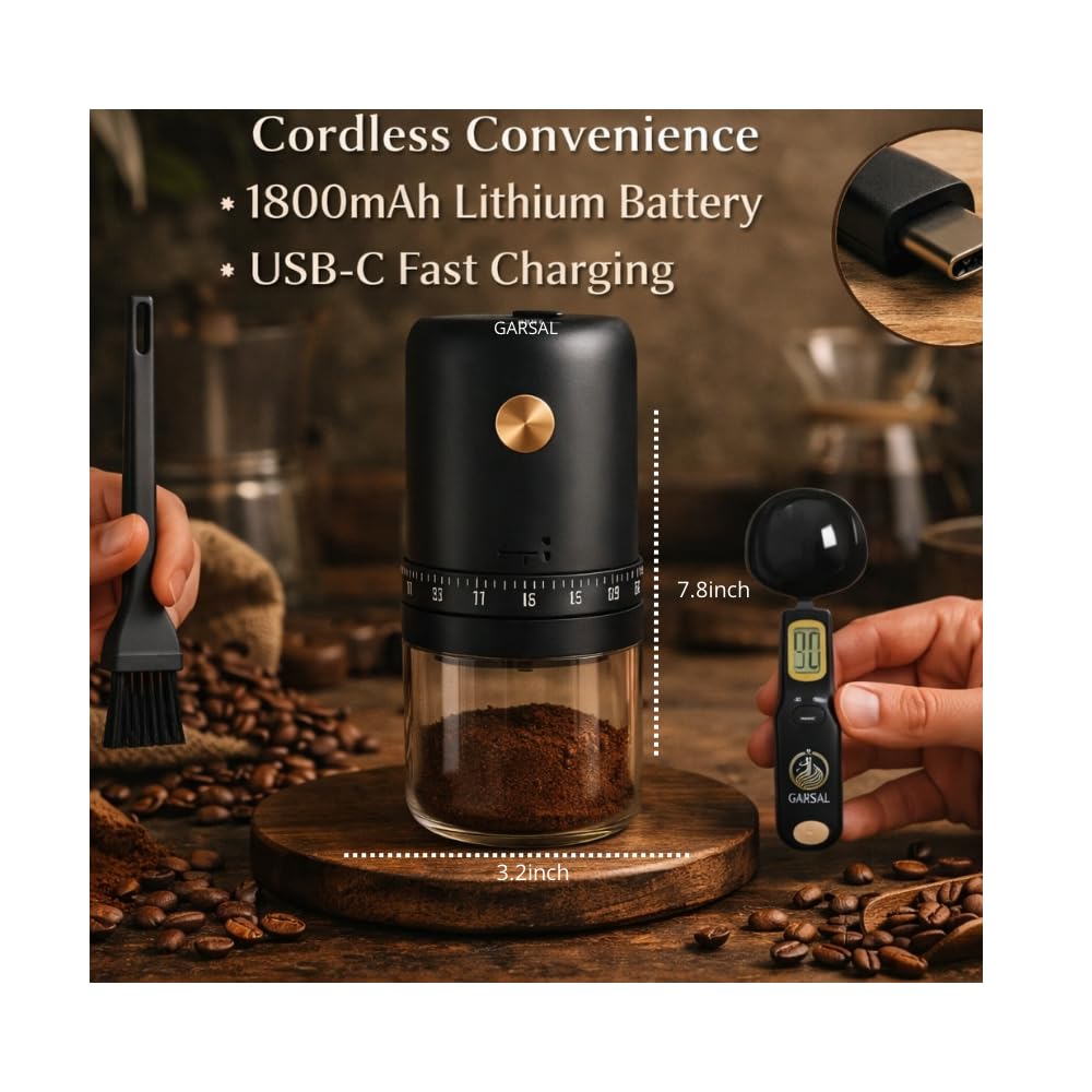 Electric Burr Coffee Grinder with 40 Grind Settings Q108