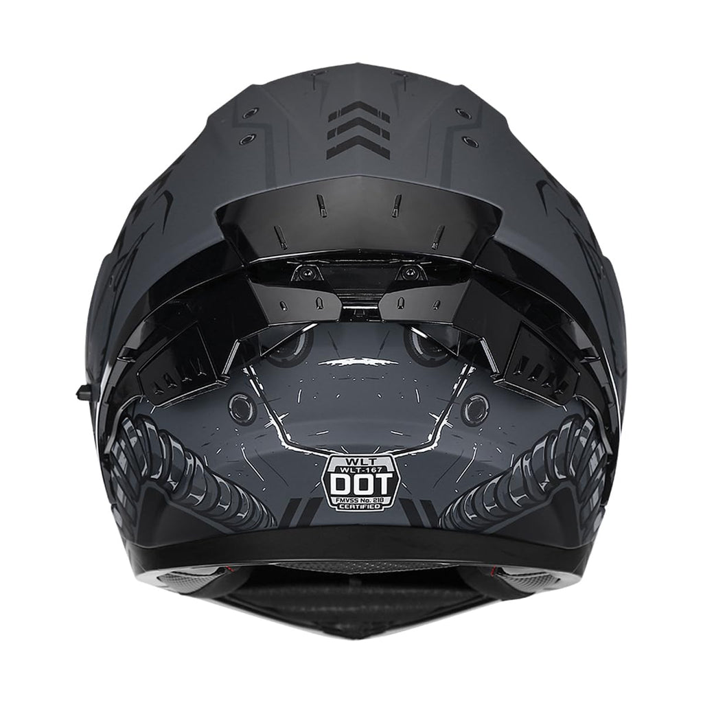 Full Face Flip Up Motorcycle Helmet Dual Visor DOT Approved A7639