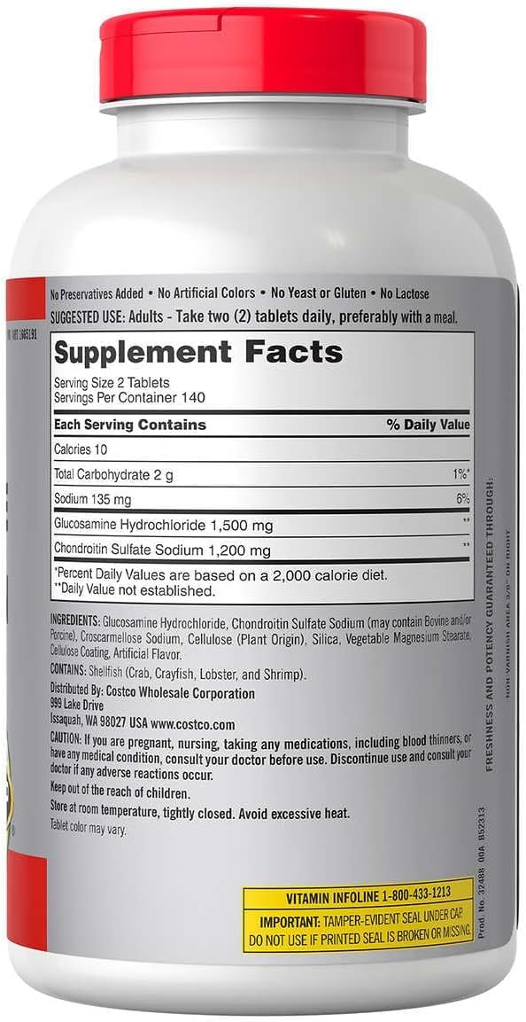 Glucosamine & Chondroitin 280 Tablets X5799