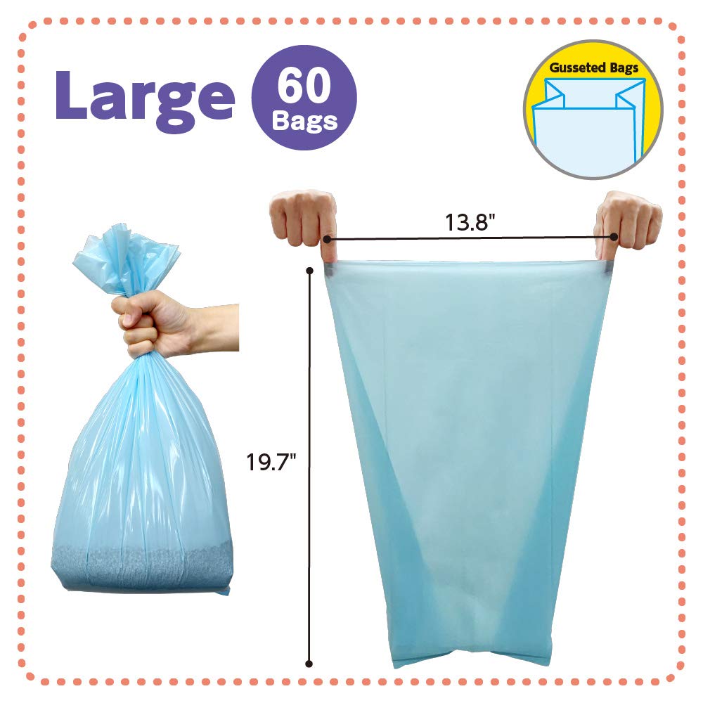 Unscented Cat Waste Disposal Bags 120 Count V383
