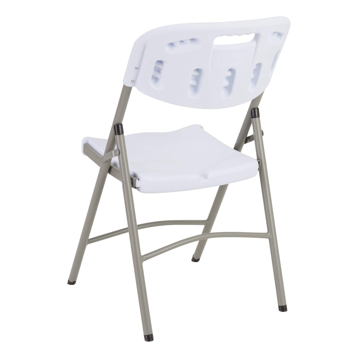 White Plastic Folding Chairs Set of 4 T995