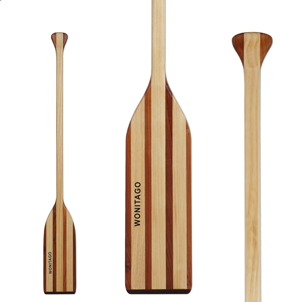 Wooden Canoe Paddle with Palm Grip Q53970