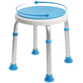 Adjustable Swivel Shower Stool Bench with Anti-Slip Rubber Tips Z4530