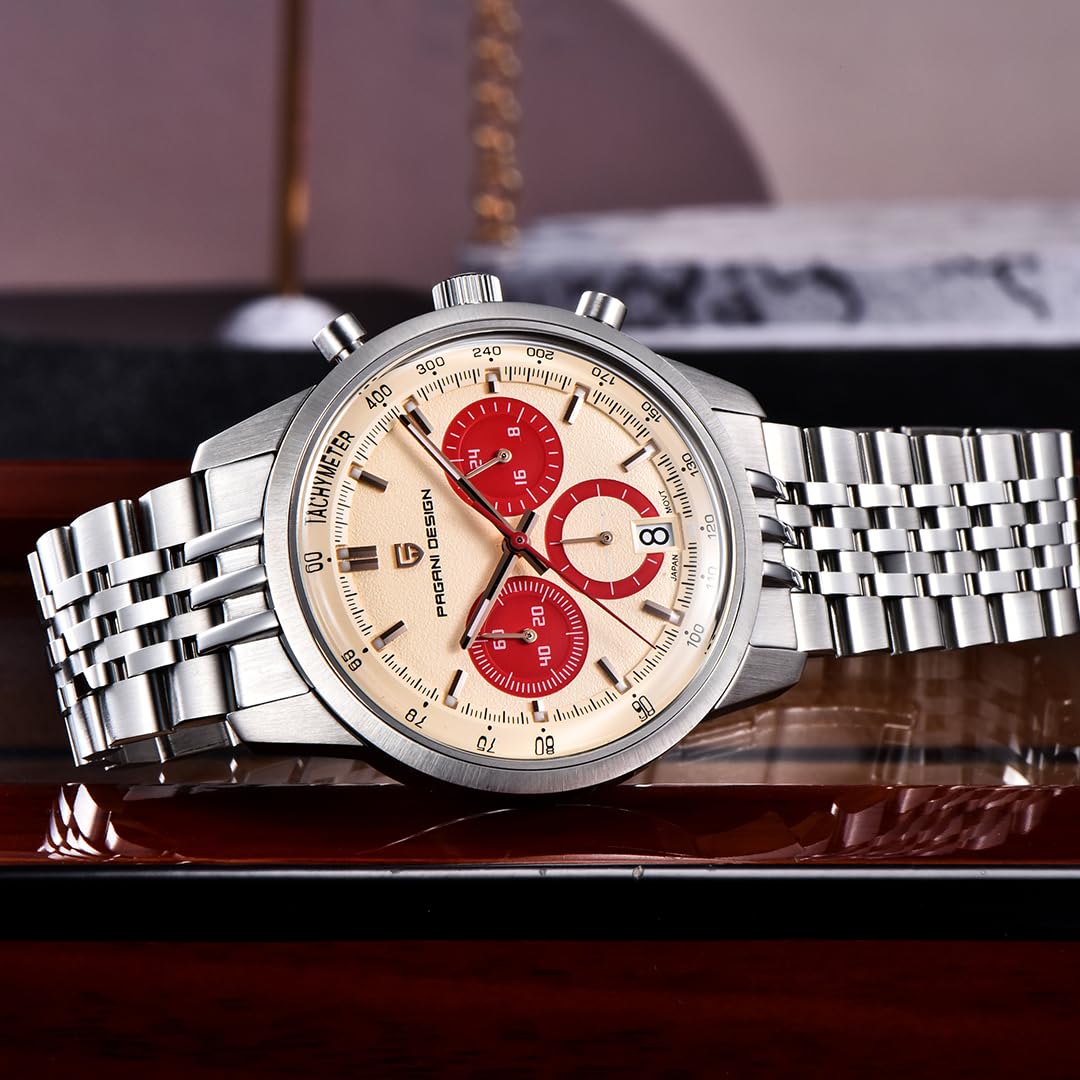 41MM Stainless Steel Chronograph Watch I3129
