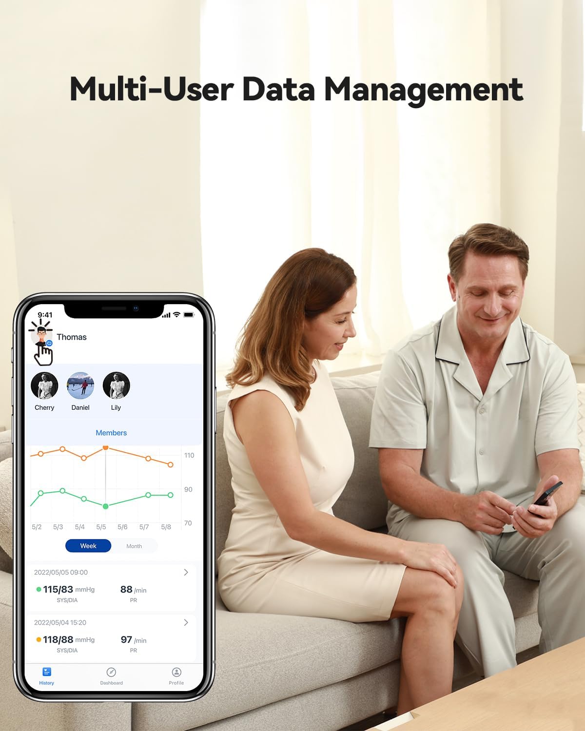 Upper Arm Blood Pressure Monitor with Bluetooth Cuff R10877