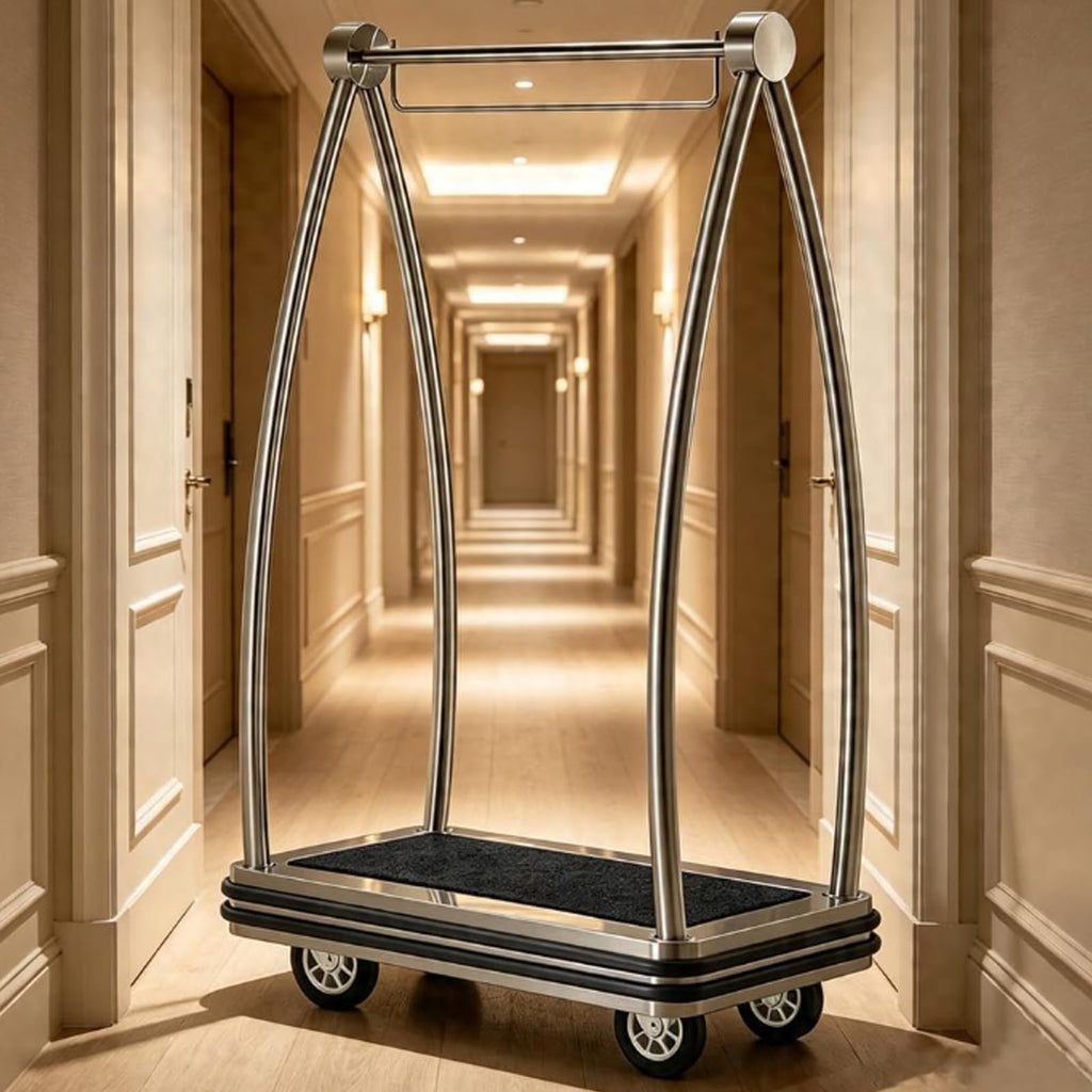 Heavy Duty Luggage Cart with Stainless Steel Frame K44372