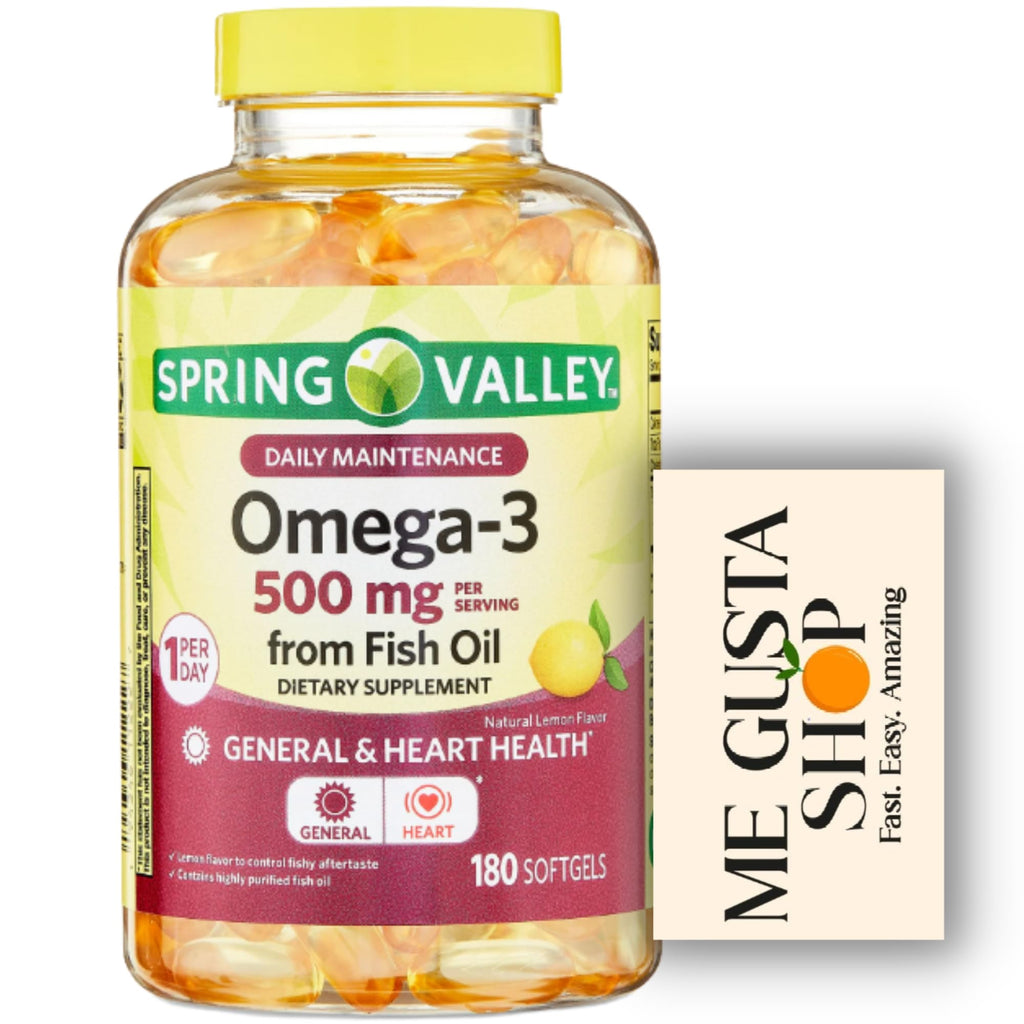 Omega 3 500mg 180 Softgels Fish Oil Dietary Supplements Y785