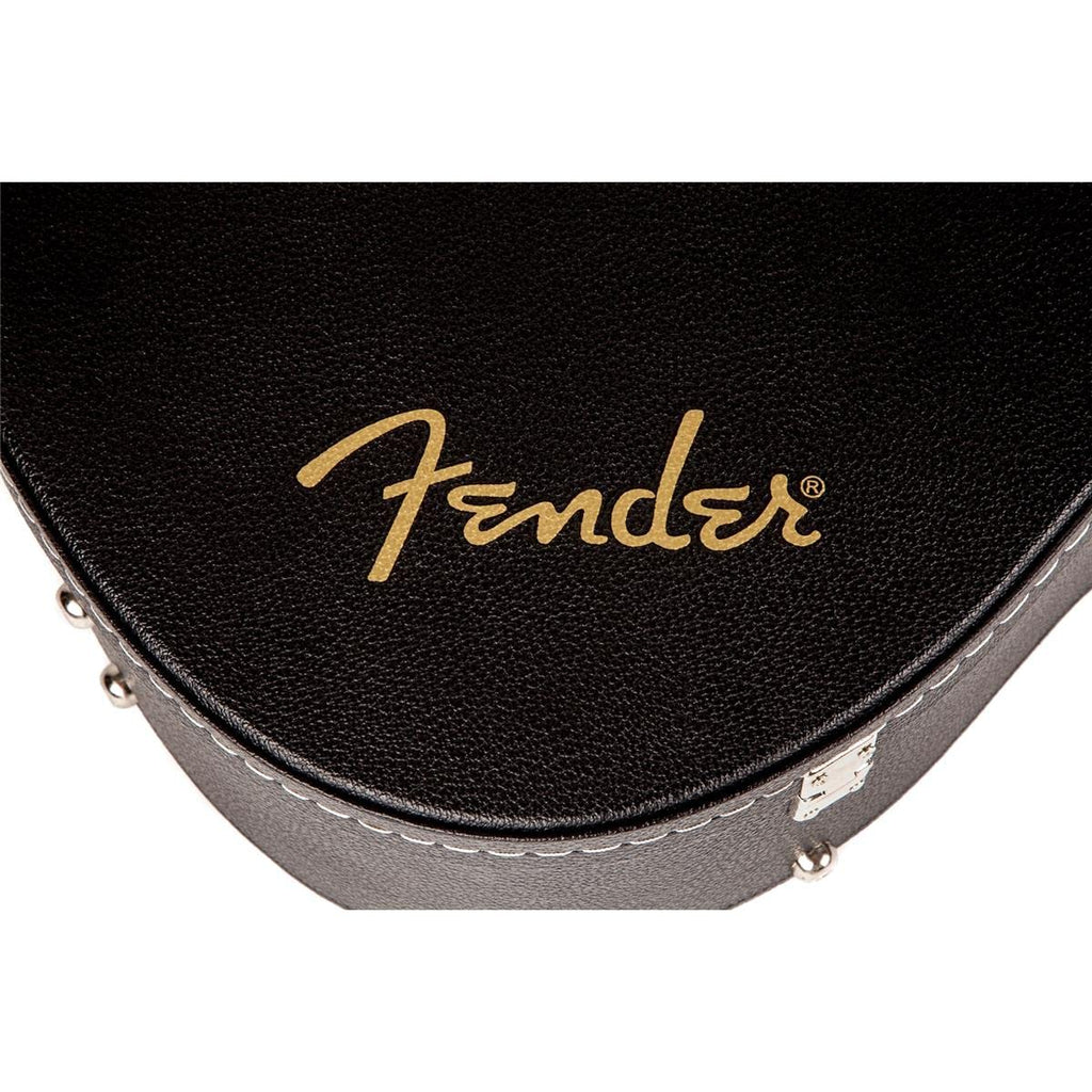 Black Flat-Top Dreadnought Acoustic Guitar Case with 1-inch Foam Padding Q209398