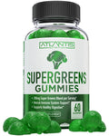 Supergreens Gummies Supplement with Spinach, Broccoli, Moringa, Beet Root, Celery, Green Tea, & Acai, Natural Raspberry Flavor, 60 cnt O70529
