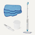 Steam Mop for Sealed Hard Floors, 3 Washable Pads, 20-Foot Cord, White S75531