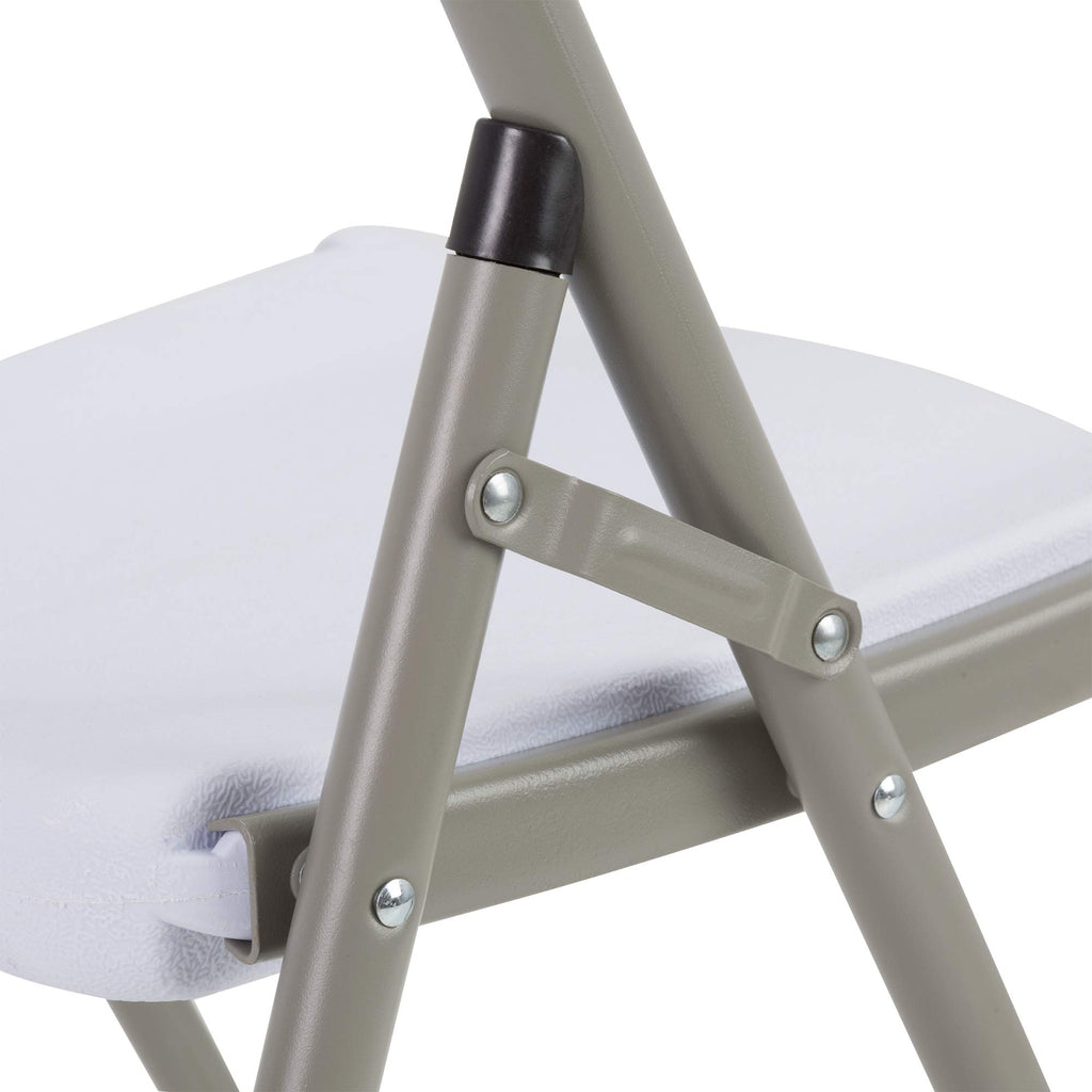 White Plastic Folding Chairs Set of 4 T995
