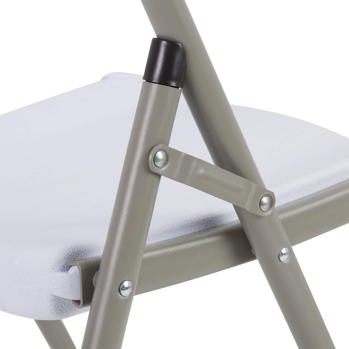 White Plastic Folding Chairs Set of 4 T995