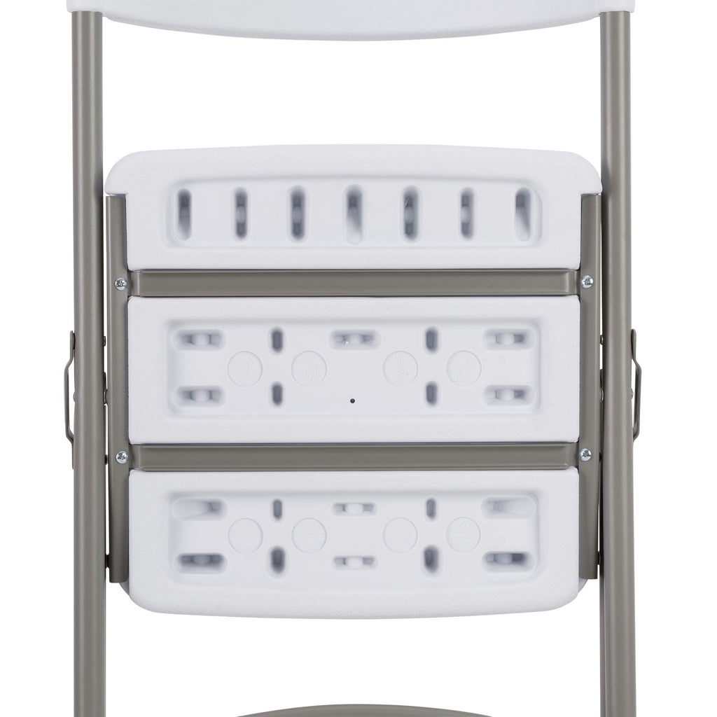 White Plastic Folding Chairs Set of 4 T995