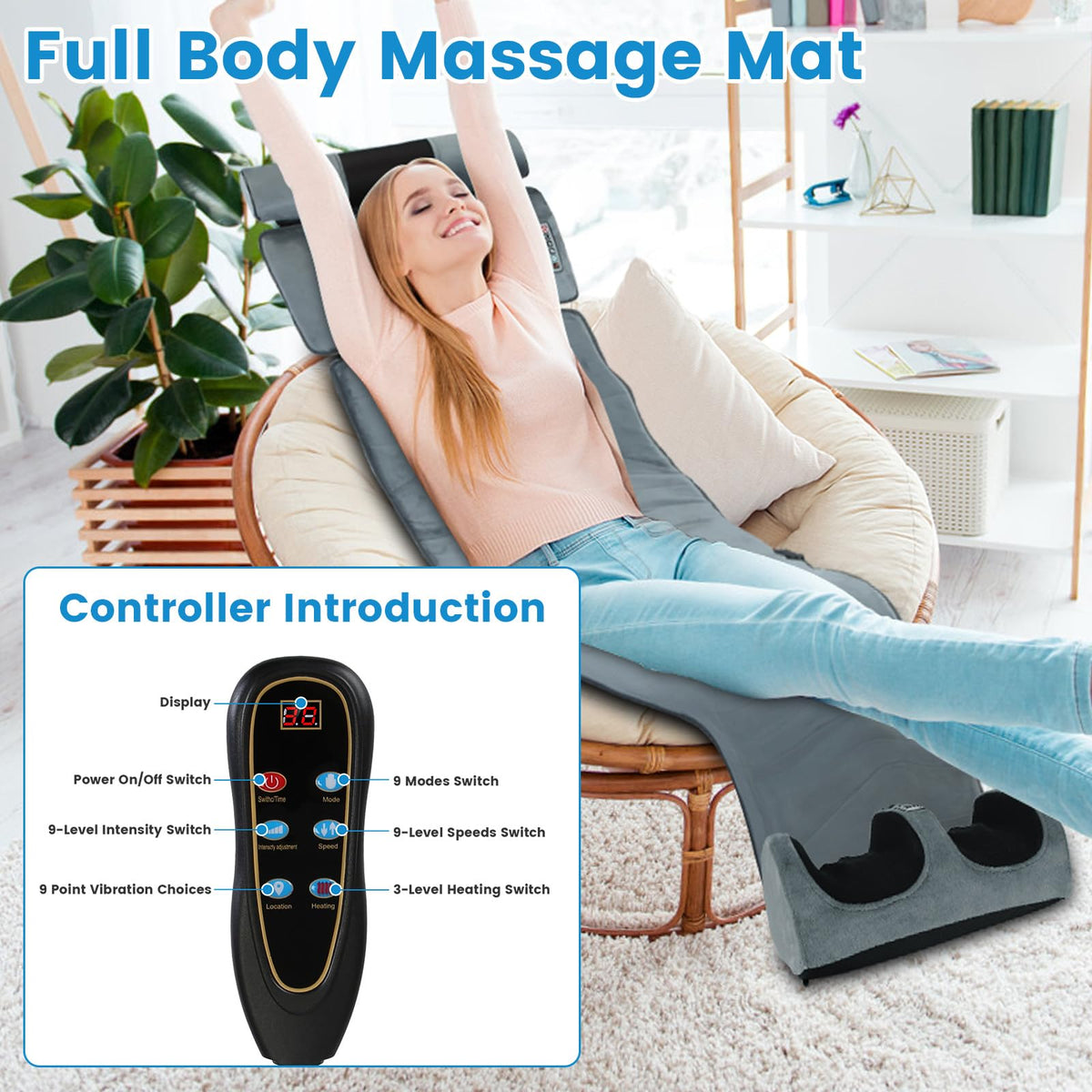 Full Body Massage Mat with Heat K251
