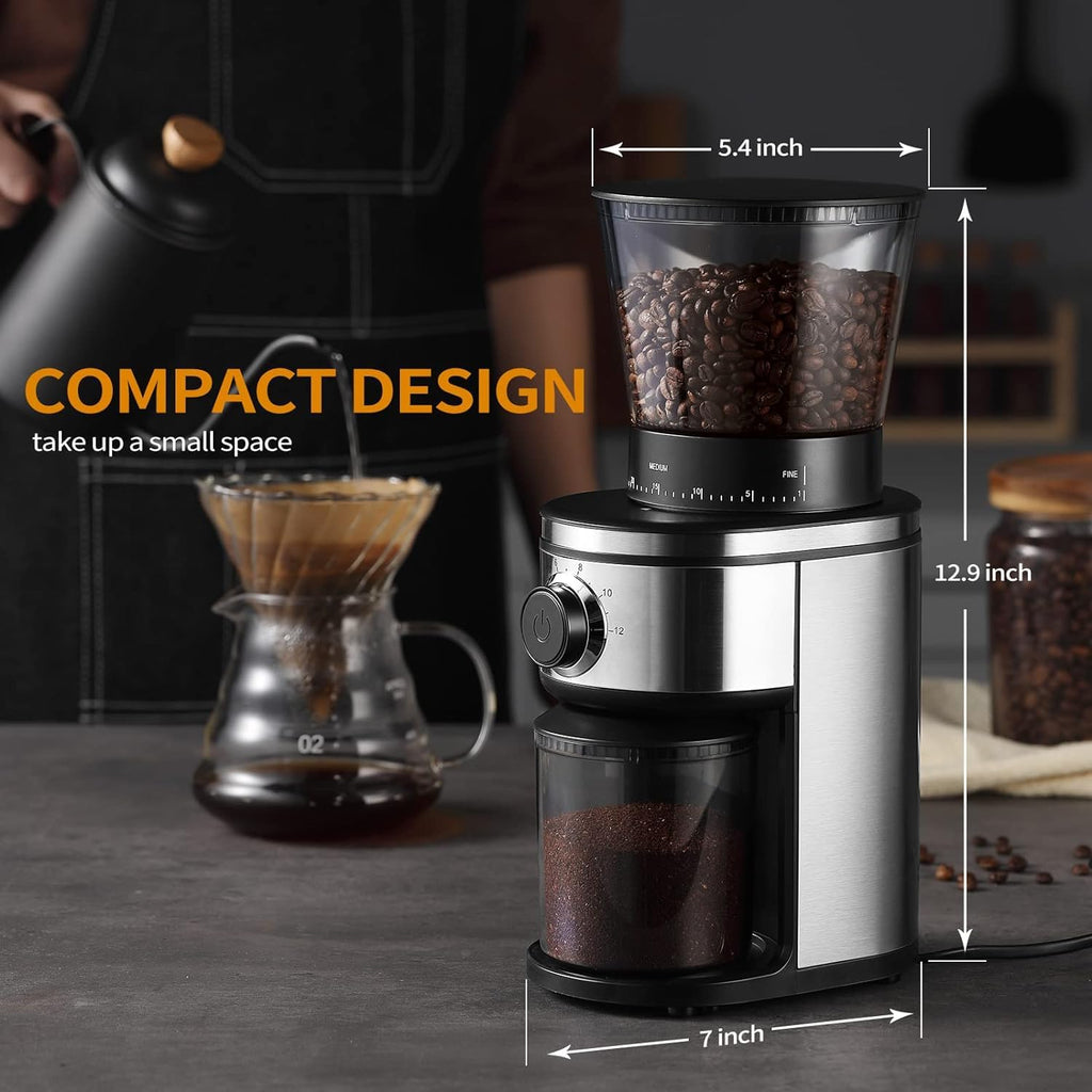 Electric Conical Burr Coffee Grinder with 30 Adjustable Grind Settings F874790