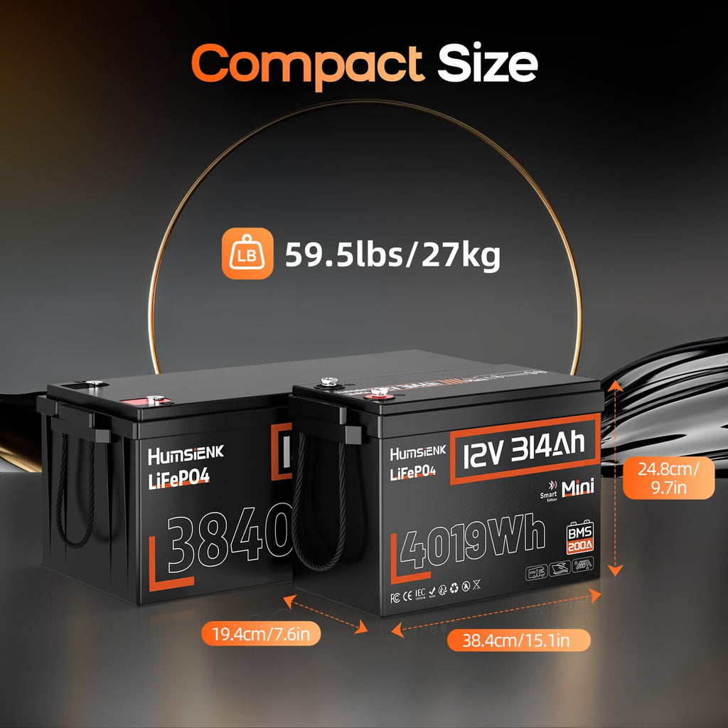 12V 300Ah LiFePO4 Lithium Battery with Bluetooth E661