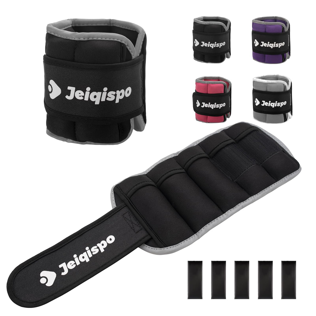 Adjustable Ankle Weights 1 Pair Removable Weight Y952